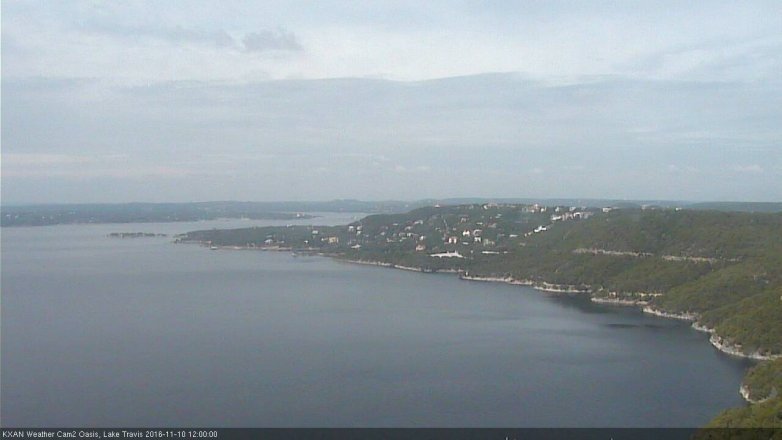 Lake Travis webcam, November 10, 2016 11:20 AM CT