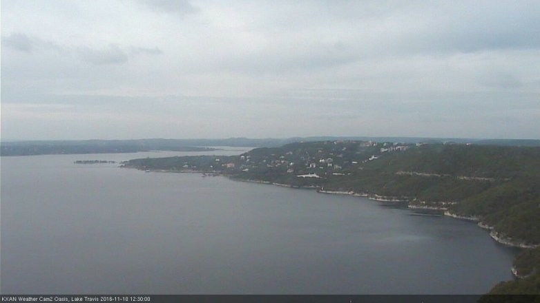 Lake Travis webcam, November 10, 2016 11:35 AM CT