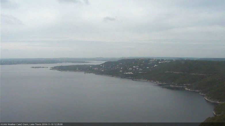 Lake Travis webcam, November 10, 2016 12:05 PM CT