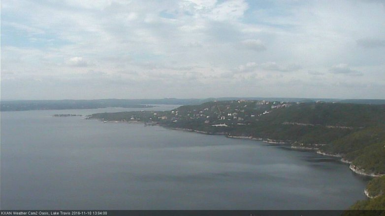 Lake Travis webcam, November 10, 2016 12:10 PM CT