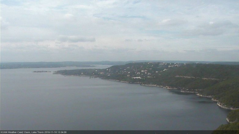 Lake Travis webcam, November 10, 2016 12:50 PM CT