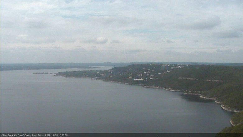 Lake Travis webcam, November 10, 2016 12:55 PM CT