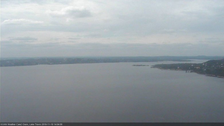 Lake Travis webcam, November 10, 2016 1:20 PM CT