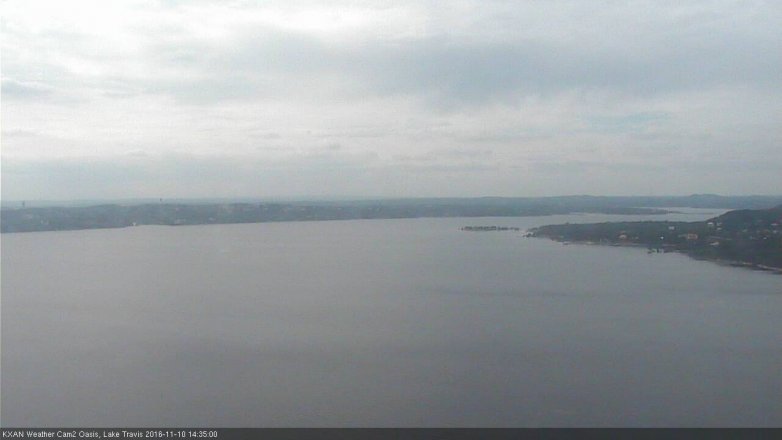 Lake Travis webcam, November 10, 2016 2:05 PM CT