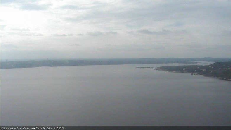 Lake Travis webcam, November 10, 2016 2:10 PM CT