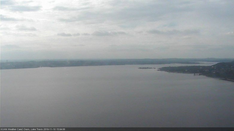 Lake Travis webcam, November 10, 2016 2:20 PM CT