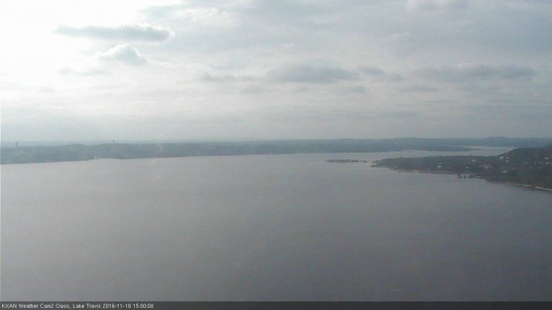 Lake Travis webcam, November 10, 2016 2:30 PM CT