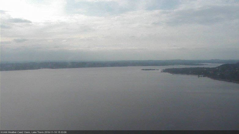 Lake Travis webcam, November 10, 2016 2:45 PM CT