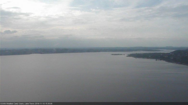 Lake Travis webcam, November 10, 2016 2:55 PM CT