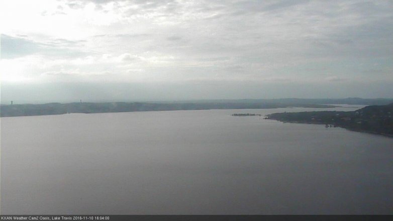 Lake Travis webcam, November 10, 2016 3:20 PM CT