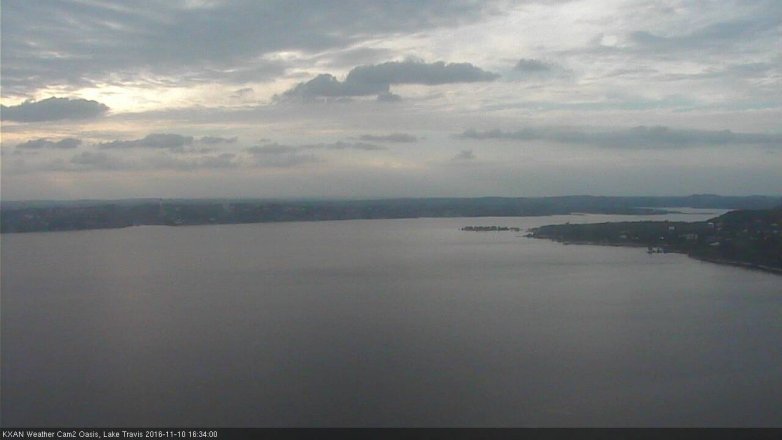 Lake Travis webcam, November 10, 2016 4:05 PM CT