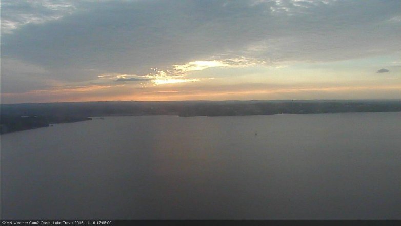 Lake Travis webcam, November 10, 2016 4:25 PM CT