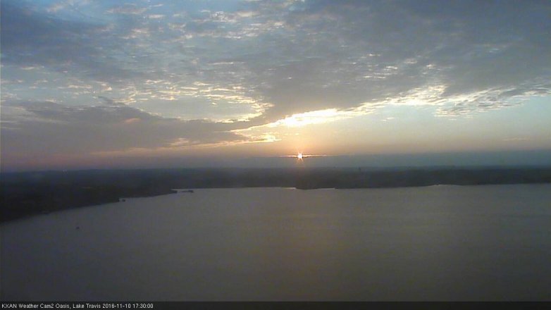 Lake Travis webcam, November 10, 2016 4:45 PM CT