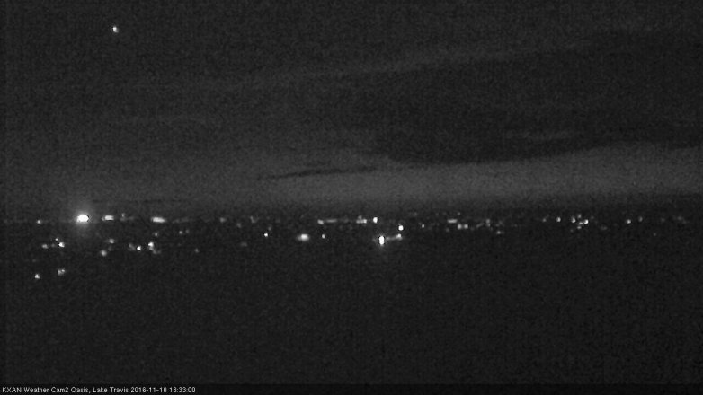 Lake Travis webcam, November 10, 2016 5:40 PM CT