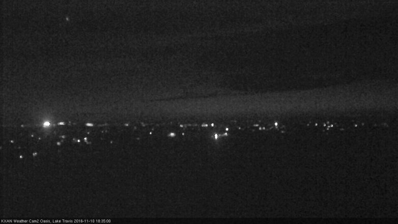 Lake Travis webcam, November 10, 2016 5:45 PM CT