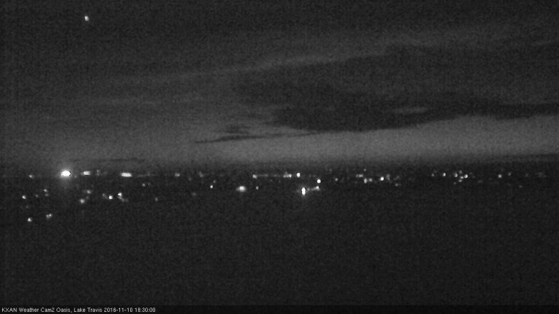Lake Travis webcam, November 10, 2016 6:00 PM CT