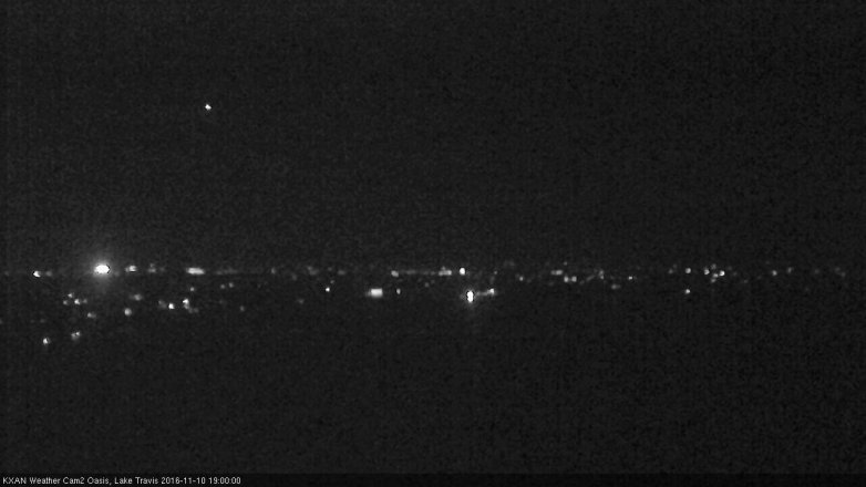 Lake Travis webcam, November 10, 2016 6:20 PM CT