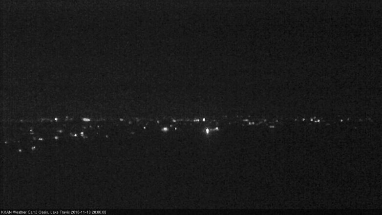 Lake Travis webcam, November 10, 2016 7:15 PM CT