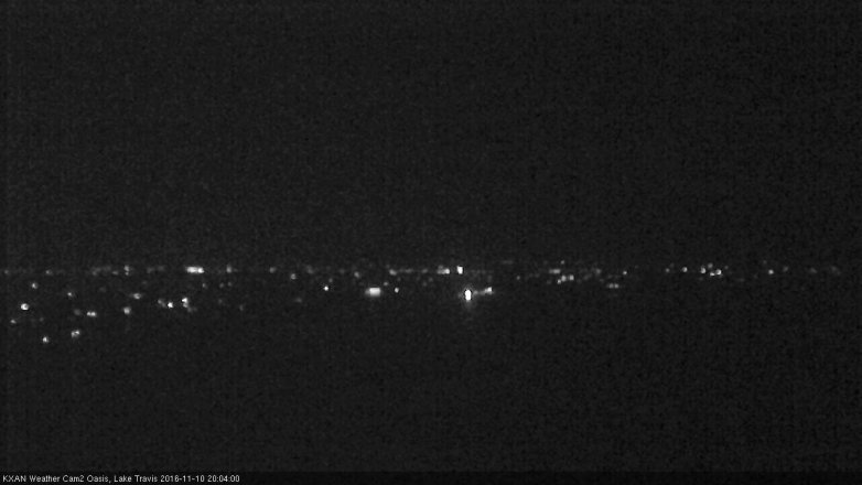 Lake Travis webcam, November 10, 2016 7:20 PM CT