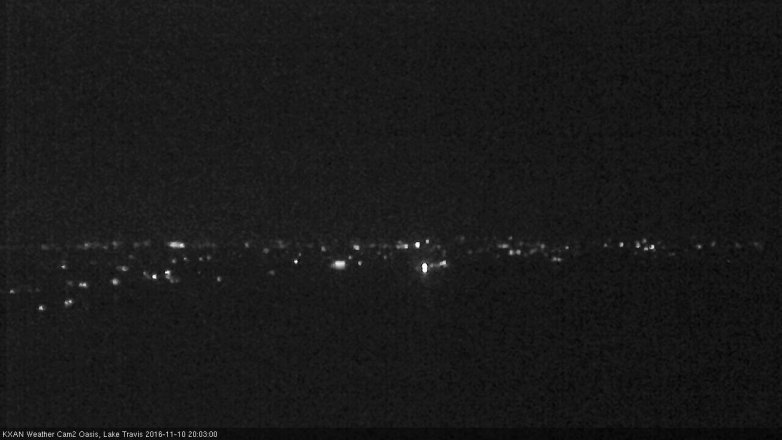 Lake Travis webcam, November 10, 2016 7:25 PM CT