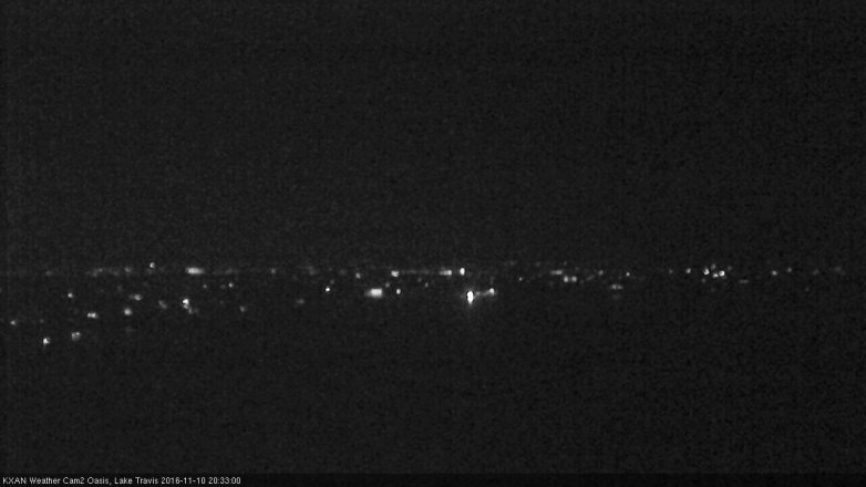 Lake Travis webcam, November 10, 2016 7:45 PM CT