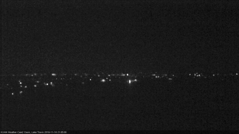 Lake Travis webcam, November 10, 2016 8:15 PM CT