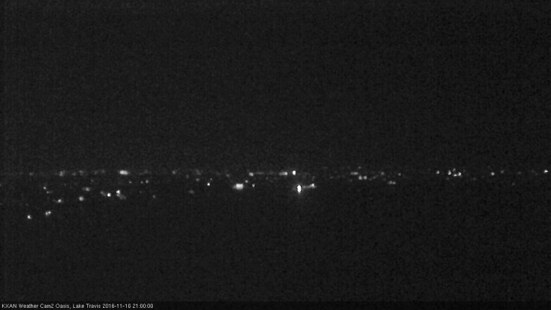 Lake Travis webcam, November 10, 2016 8:20 PM CT