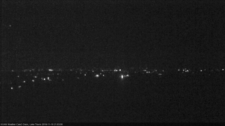 Lake Travis webcam, November 10, 2016 8:35 PM CT