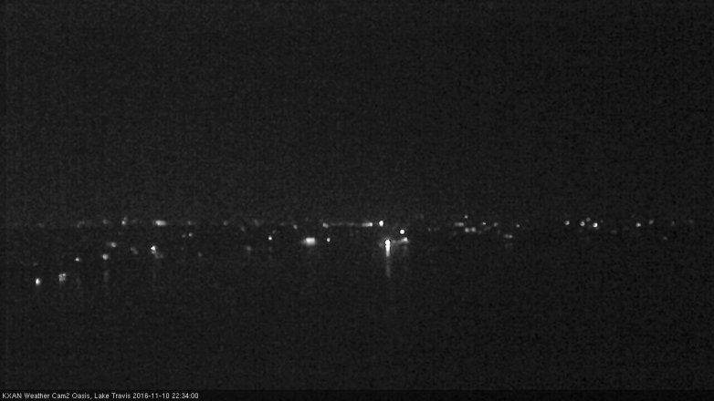 Lake Travis webcam, November 10, 2016 10:05 PM CT