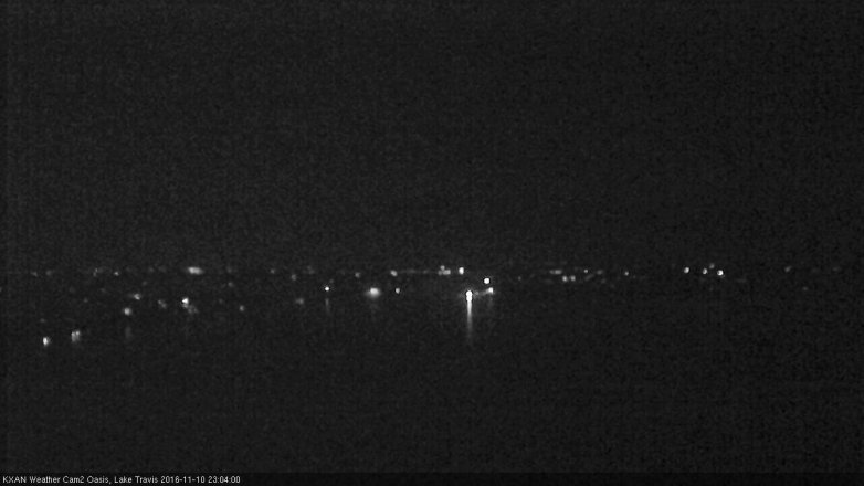 Lake Travis webcam, November 10, 2016 10:25 PM CT