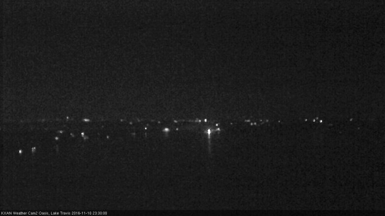 Lake Travis webcam, November 10, 2016 10:35 PM CT