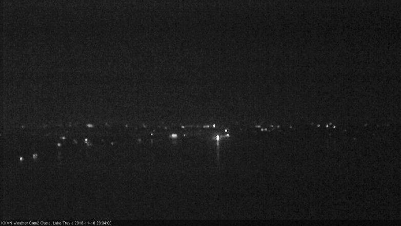 Lake Travis webcam, November 10, 2016 10:50 PM CT