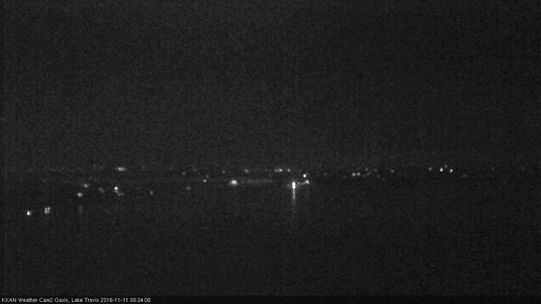 Lake Travis webcam, November 10, 2016 11:40 PM CT