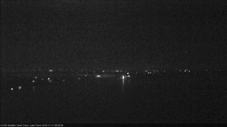 Lake Travis webcam, November 10, 2016 11:50 PM CT