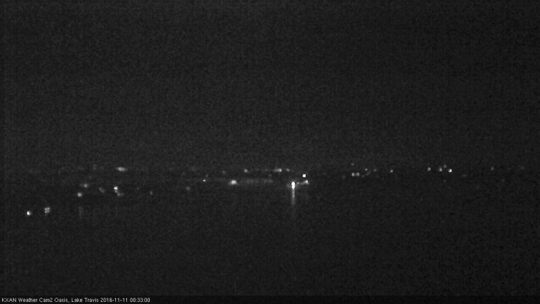 Lake Travis webcam, November 10, 2016 11:55 PM CT