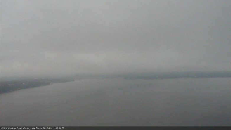 Lake Travis webcam, November 11, 2016 9:00 AM CT