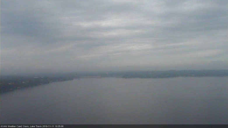 Lake Travis webcam, November 11, 2016 9:40 AM CT