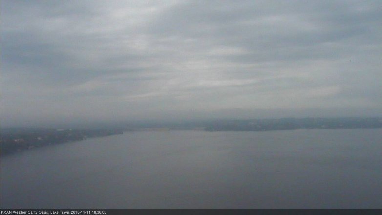 Lake Travis webcam, November 11, 2016 9:55 AM CT