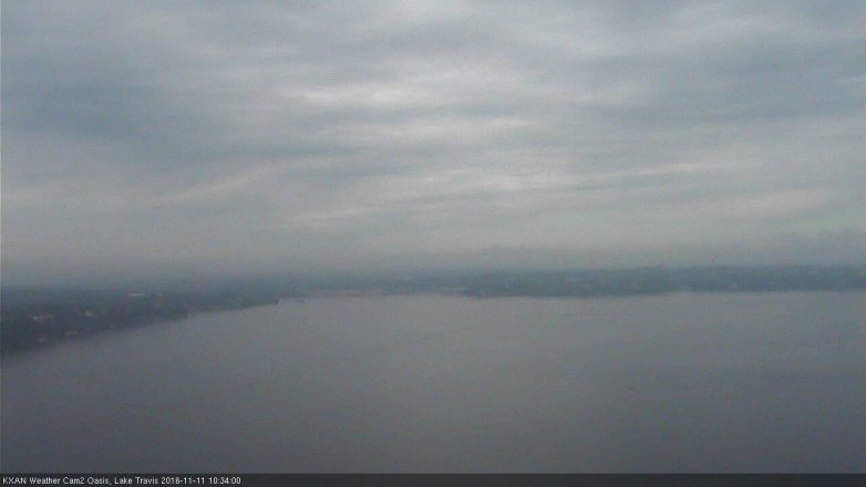Lake Travis webcam, November 11, 2016 10:05 AM CT