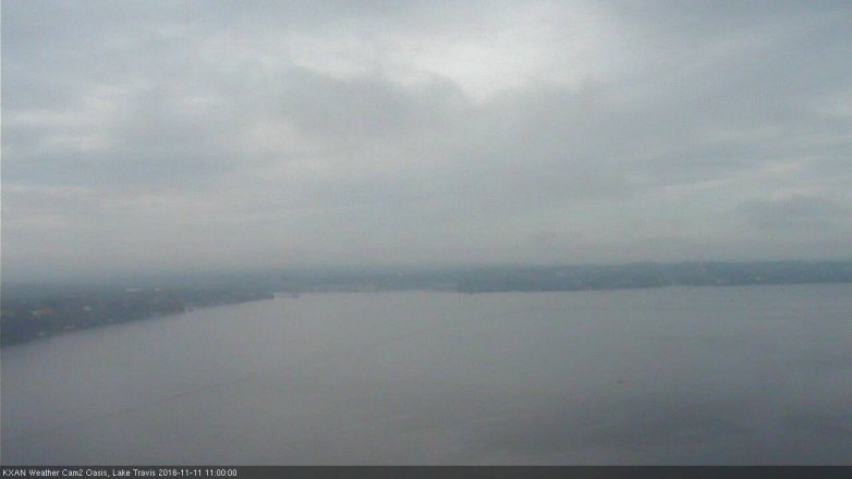 Lake Travis webcam, November 11, 2016 10:15 AM CT