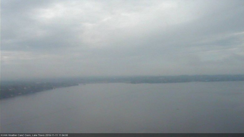 Lake Travis webcam, November 11, 2016 10:35 AM CT