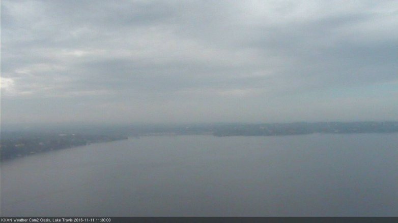 Lake Travis webcam, November 11, 2016 10:40 AM CT