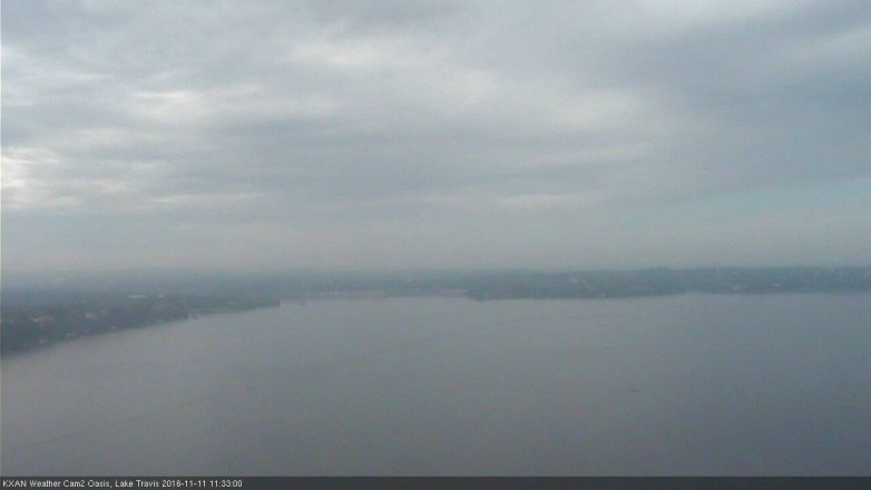 Lake Travis webcam, November 11, 2016 10:50 AM CT
