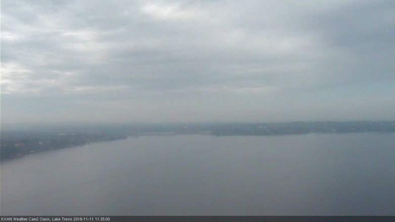 Lake Travis webcam, November 11, 2016 10:55 AM CT