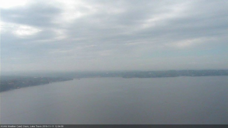 Lake Travis webcam, November 11, 2016 11:10 AM CT