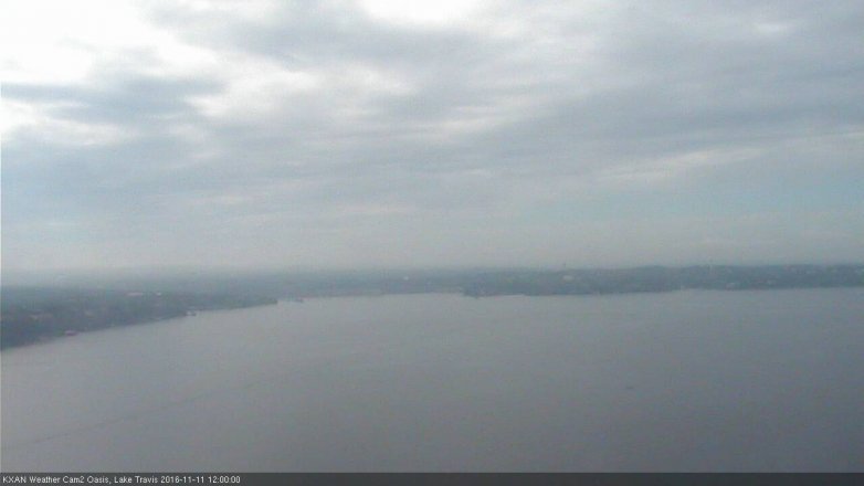 Lake Travis webcam, November 11, 2016 11:25 AM CT