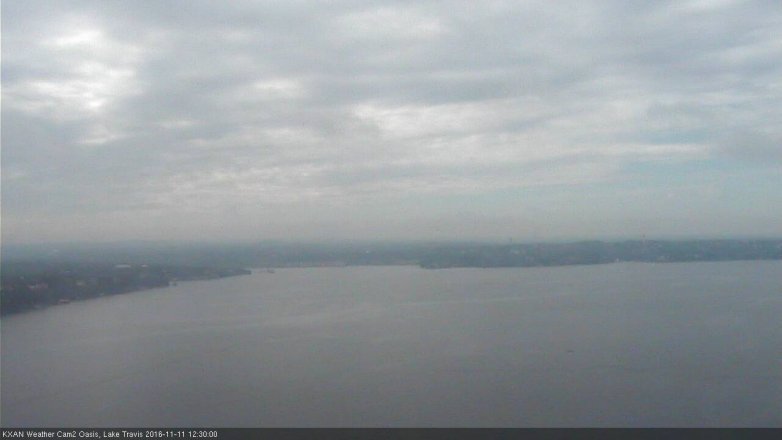 Lake Travis webcam, November 11, 2016 11:35 AM CT