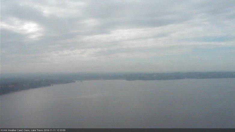 Lake Travis webcam, November 11, 2016 11:40 AM CT