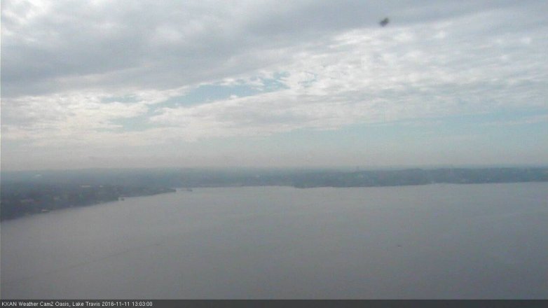 Lake Travis webcam, November 11, 2016 12:30 PM CT