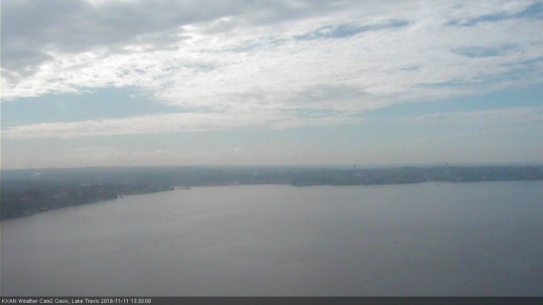Lake Travis webcam, November 11, 2016 12:55 PM CT